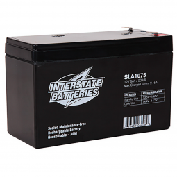 Interstate SLA1075 12V 8.0AH Rechargeable Sealed Lead Acid Battery